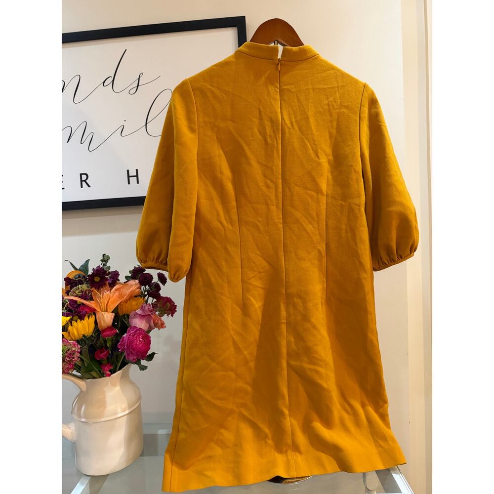 Ann Taylor Golden Yellow Shift Dress – Size 8P (Petite) - Picture 5 of 6